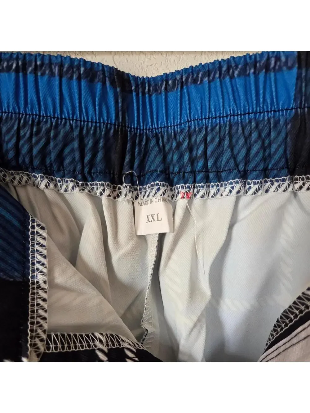 Women's Blue and Black Trousers